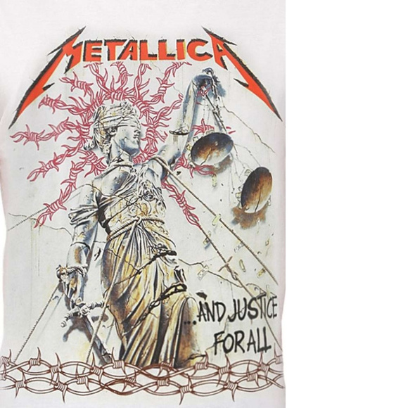 Metallica ...And Justice For All trash metal rock Official T-Shirt 2XL XXL NWT - Picture 2 of 2